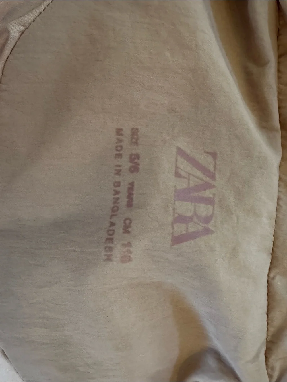 Zara Kids Puffer Vest - Light Pink